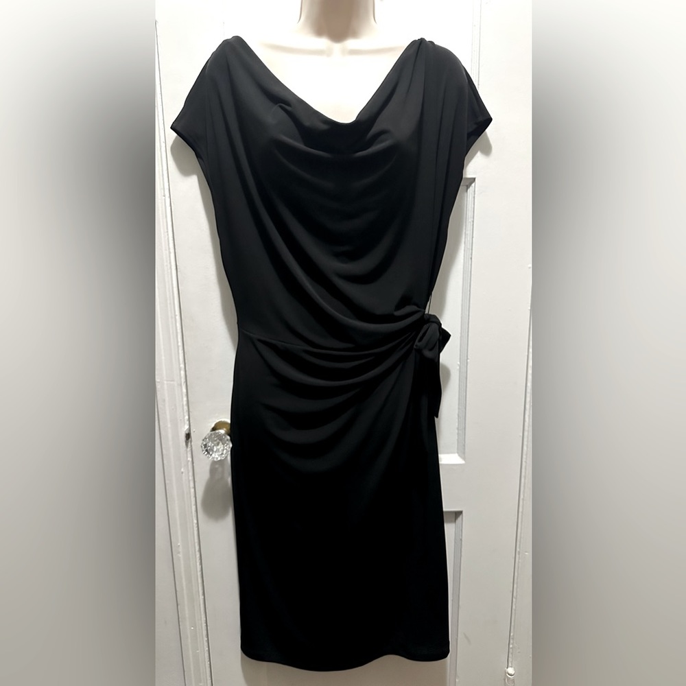 Motherhood Maternity Midi Dress Ruched Comfy